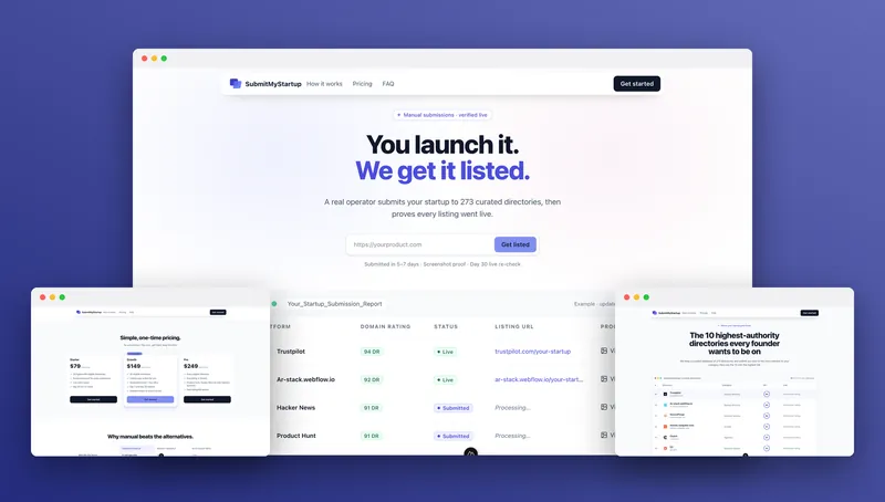SubmitMyStartup preview